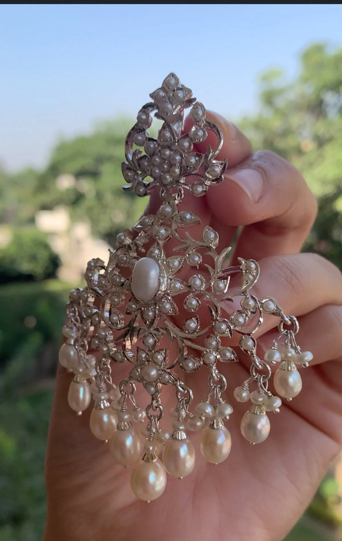 Pearl Drop Earrings | Edwardian Styled Earrings | 925 Silver - Image 3