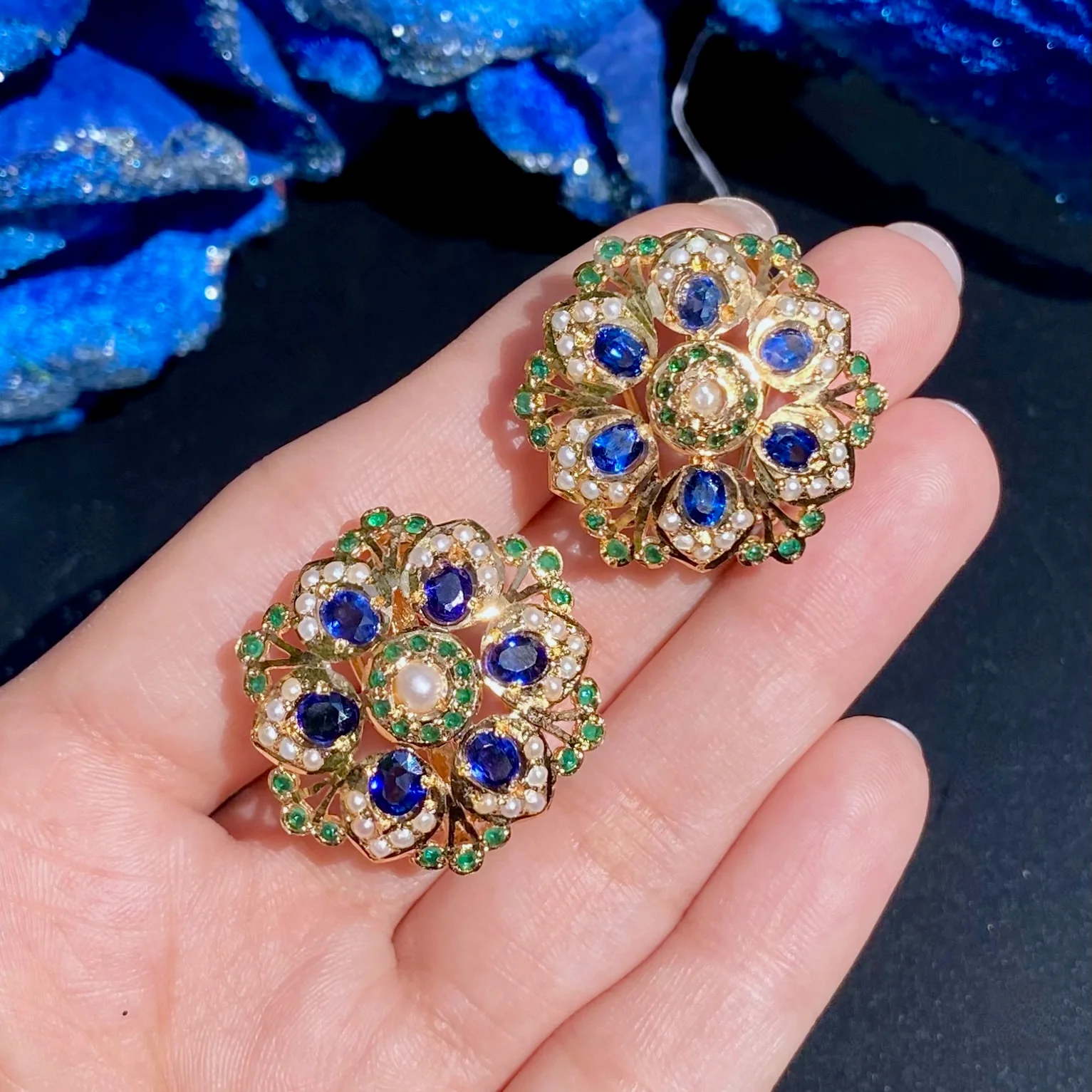 Classy & Trendy Jewellery | Sapphire Like Blue Stones | Modern Design NS 259 - Image 5