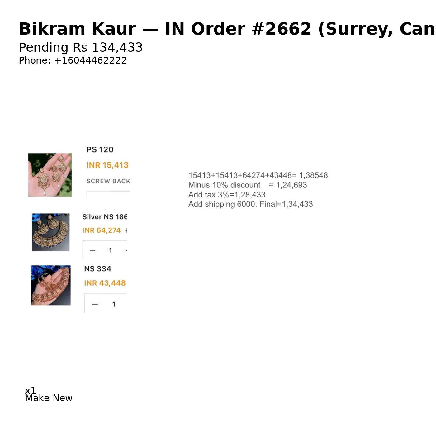 orders